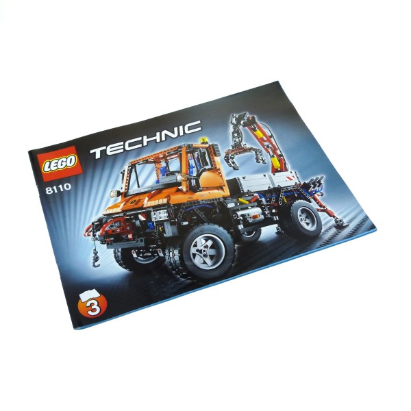 1x Lego Technic Bauanleitung Nr 3 Pneumatik Mercedes-Benz Unimog U 400 8110