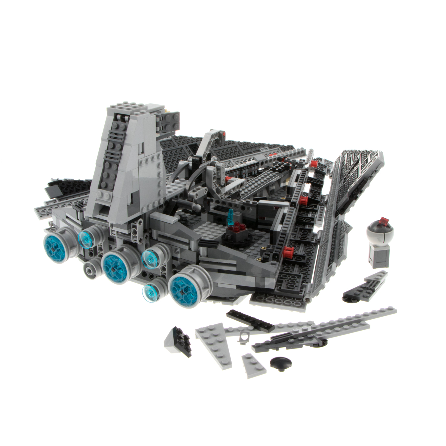 tro Integration Hearty 1x Lego Set Star Wars Imperial Star Destroyer 75055 grau unvollständig