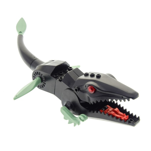1 x Lego System Tier Dinosaurier Mosasaurus schwarz Wal für Set Ogel Mutant Killer Whale 40388 4797