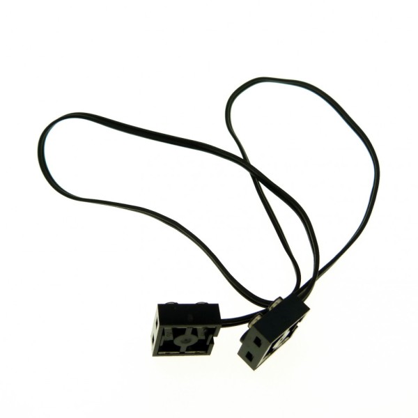 1 x Lego Technic Electric Kabel schwarz 69 Noppen Typ1 Anschluss Verbindung Verlängerung Eisenbahn Strom Elektrik ca. 55 cm geprüft 5306bc069