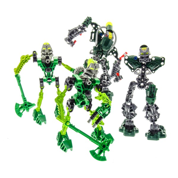1 x Lego Bionicle Teile Set für Modelle Technic Toa 8535 Lewa Toa Mahri 8910 Toa Mahri Kongu grün incomplete unvollständig