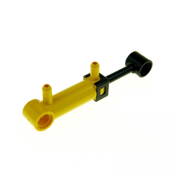 1x Lego Technic Pneumatik Zylinder 32mm gelb klein 2 Einlässe geprüft x189c01