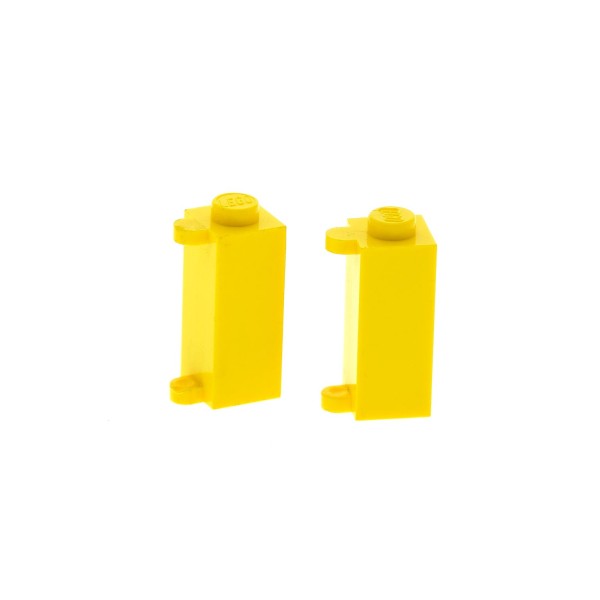 2 x Lego System Zarge gelb 1x1x2 Gatter Türangel Tor Fenster Tür Halterung Fensterladen Set 1074 374 955 404 3581