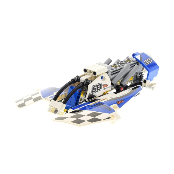 1x Lego Technic Set Wasserflugzeug Renner 42045 weiß blau unvollständig