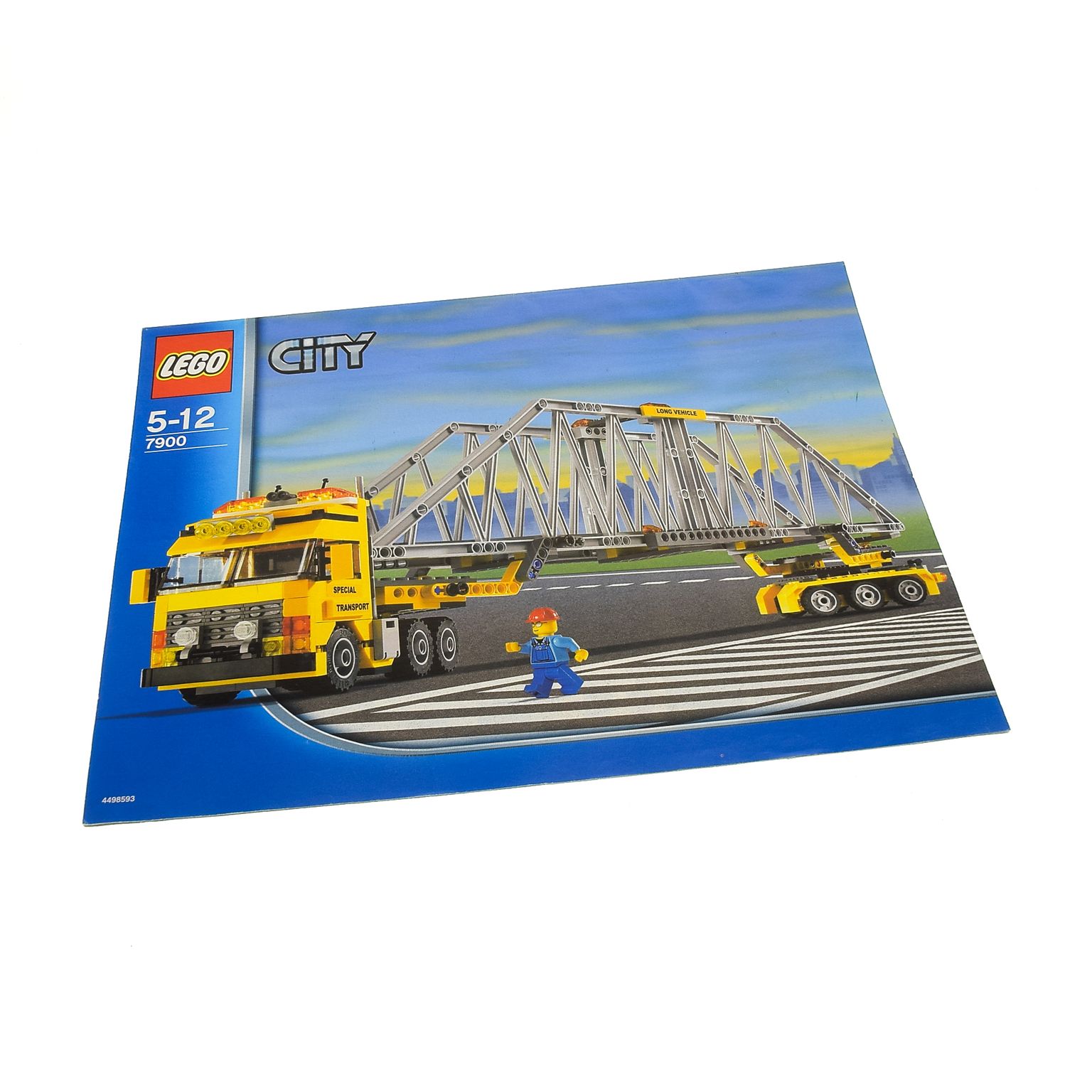 1 x Lego System Bauanleitung A4 City Construction Schwertransport Transporter 7900