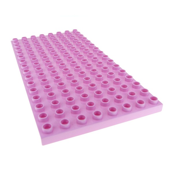 1x Lego Duplo Bau Platte 8x16 hell rosa pink Basic Grundplatte 61310 6490
