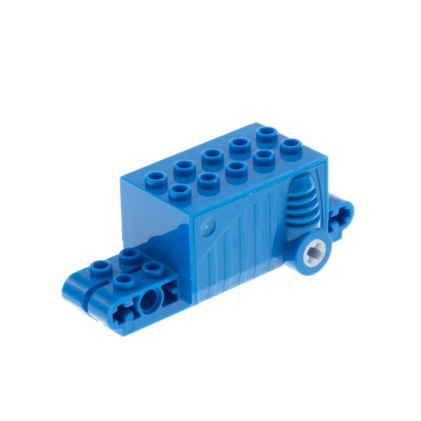 1x Lego Rückzieh Motor blau 9x4x2 2/3 Aufziehmotor Motorrad Auto 47715c01