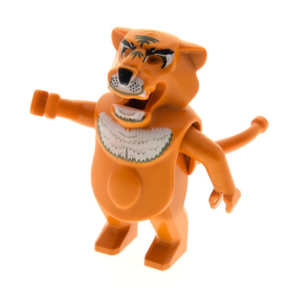 1 x Lego System Figur Tigurah erd orange Schwanz erd orange Orient Expedition Tier Tiger Tygurah's Roar 7411 tygurah
