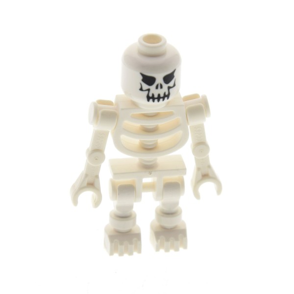 1 x Lego System Figur Skelett weiss mit Evil Kopf Augen grimmig Knochen Fantasy Era Skeleton Torso 60115 3626bpx115 6266 59230 gen018