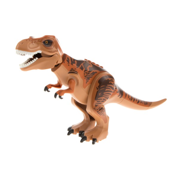 1x Lego Tier Dinosaurier Tyrannosaurus T-Rex nougat orange braun Jurassic TRex04