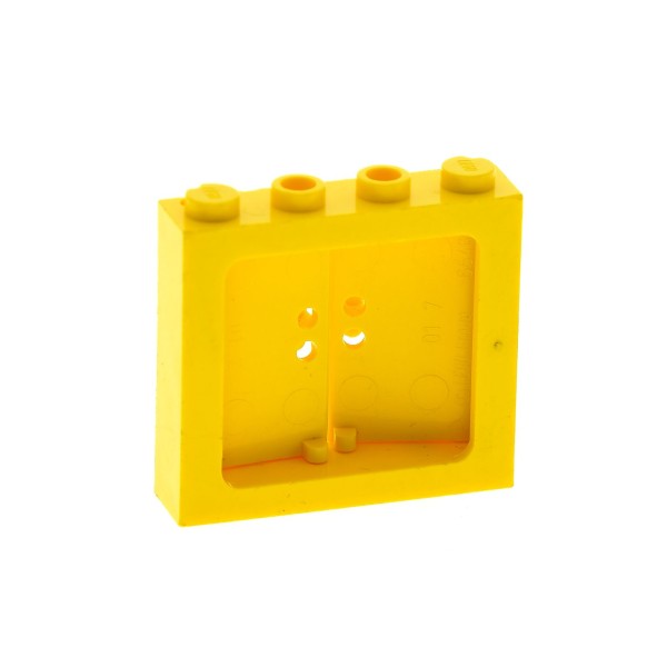 1x Lego Fenster Rahmen 1x4x3 gelb Fensterladen gelb Zug 6546 4513547 6556