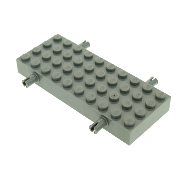 1x Lego Chassis Platte alt-hell grau 4x10 mit 4 Pins LKW Fahrzeug Grund  30076 
