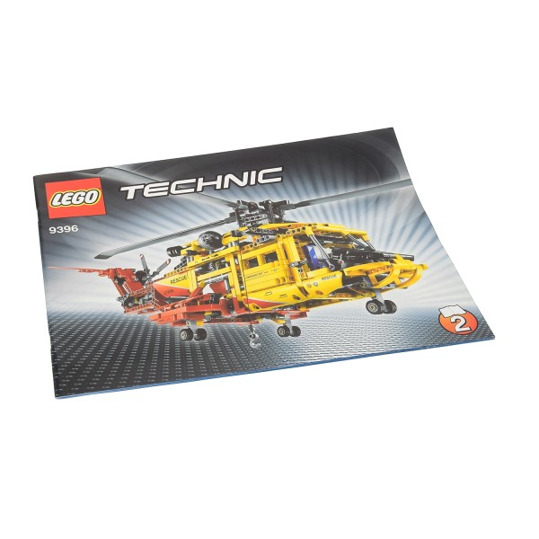 1x Lego Technic Bauanleitung Heft 2 Helikopter Hubschrauber 9396