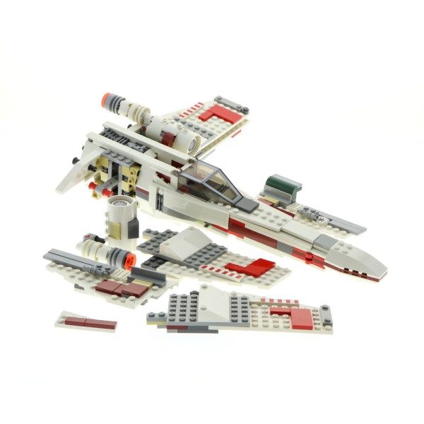 1x Lego Teile Set Star Wars X-wing Fighter Raumschiff 4502 weiß unvollständig