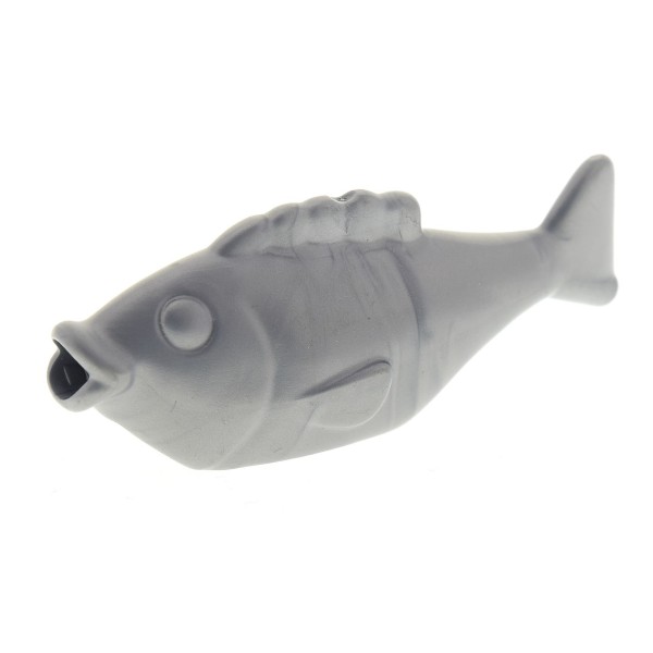 1x Lego Duplo Tier Fisch silber grau neue Form Angeln Set 10803 6055056 15719