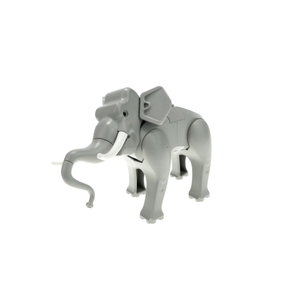 1x Lego Tier Elefant alt-hell grau komplett Orient Expedition 7418 elephant1c01
