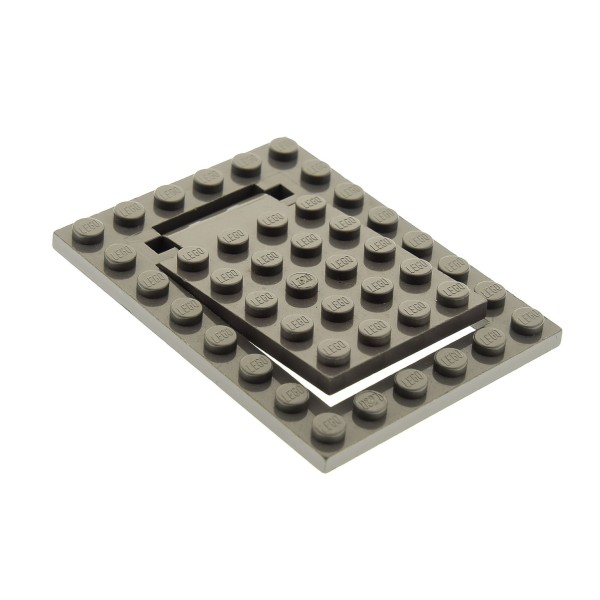 1x Lego Falltür Rahmen 6x8 alt-dunkel grau Tür 4x6 kurze Pins 30042 30041