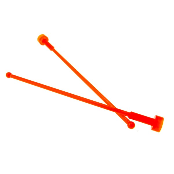 2x Lego Antenne transparent neon orange 8H Stab Stange 4144552 25699 47094 2569