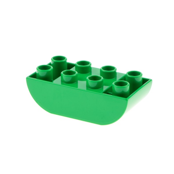 1x Lego Duplo Basic Bau Stein hell grün 2x3 Boden gewölbt Set 45019 45025 98224