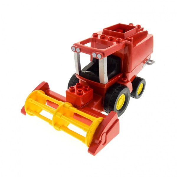 1x Lego Duplo Fahrzeug Mähdrescher rot gelb ohne Ernte Rohr 58078 bb1307c01pb01