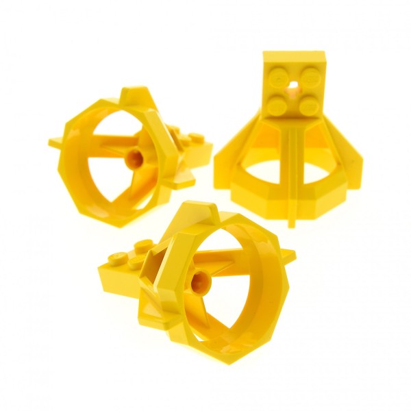 3x Lego Propeller Gehäuse 5x5x4 gelb U-Boot Antriebe Düse 604124 6040