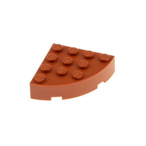 1x Lego Rund Stein viertel Ecke 4x4x1 dunkel orange viertel Kreis 4654110 2577