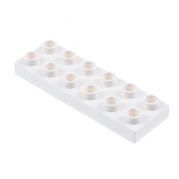 1x Lego Duplo Bau Platte weiß Grundplatte Stein