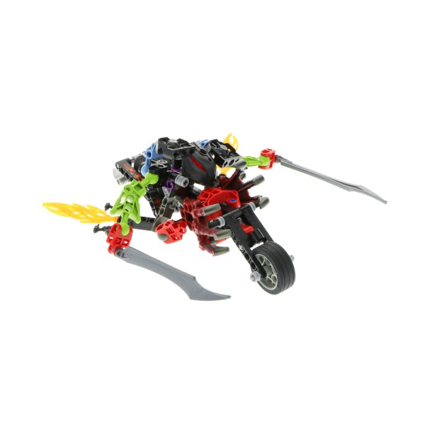 1x Lego Technic Set Muscle Slammer Bike Motorrad 8645 rot unvollständig