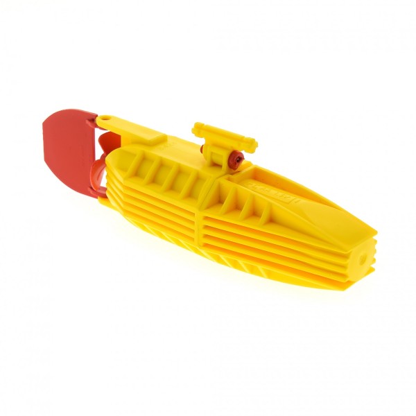 1 x Lego System Electric Motor gelb orange 14 x 4 x 4 mit Propeller Schraube Ruder Boot Schiff Antrieb geprüft 7244 4669 48064c01