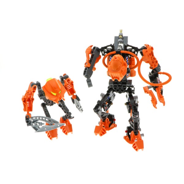 1x Lego Bionicle Figuren Set Photok 8946 Villians Rotor 7162 orange grau unvollständig