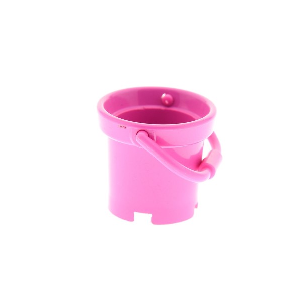 1 x Lego System Eimer dunkel pink rosa mit Bügel Henkel Belville Bucket 5844 3117 3149 5859 5807 70973c01