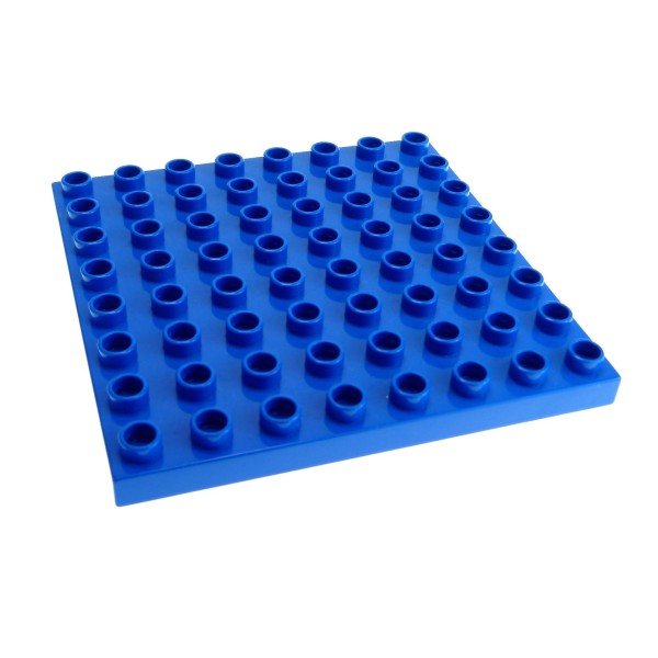 1x Lego Duplo Bau Platte B-Ware beschädigt 8x8 Basic blau 51262 74965 93517