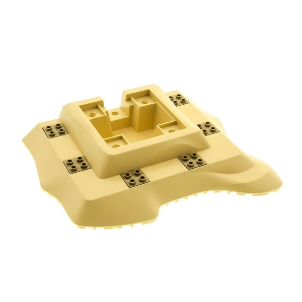 1x Lego Bau Platte 3D beige 22x18 Felsen Piraten Insel 6 Pin 2476 4540710 64649