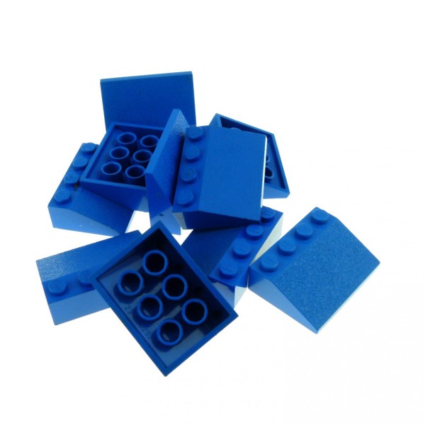 10  LEGO  3300  Schrägsteine Dachstein  in   Blau 