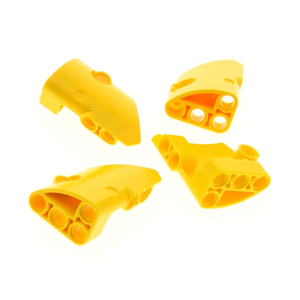 4 x Lego Technic Panele gelb Verkleidung Seite A klein glatt kurz Fairing # 1 Side A Set 8053-1 42028-1 87080 