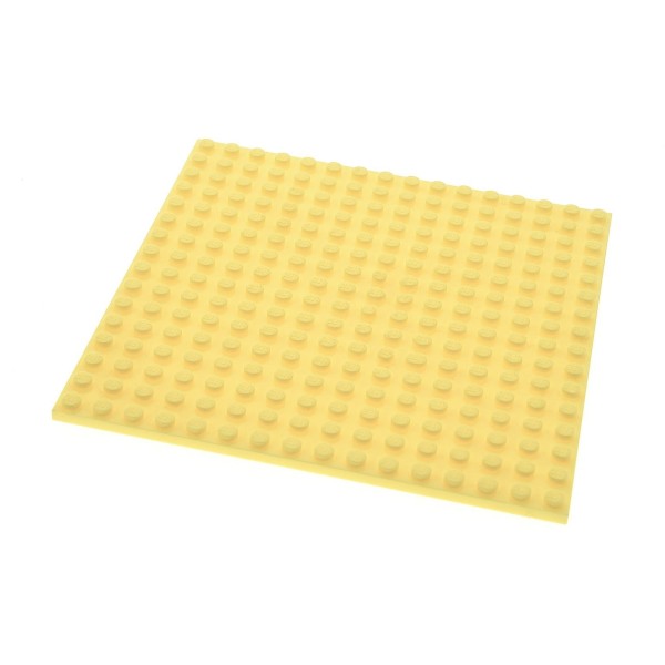 1x Lego Bau Platte 16x16 hell gelb beidseitig bebaubar Basic 6035620 91405