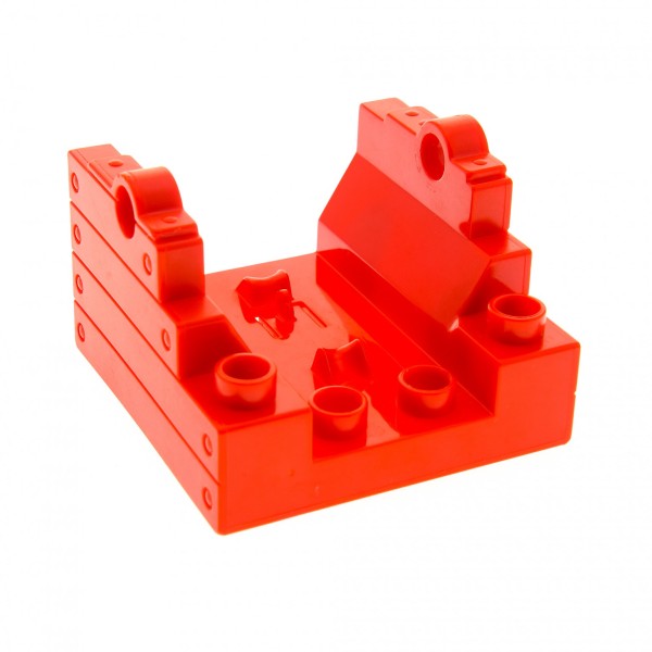 1 x Lego Duplo Kanone Halter rot 4x4 Sockel Cannon Base für Set Piraten Boot Schiff Ritter Burg Zirkus 7880 5593 54849