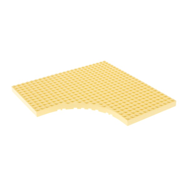1x Lego Bau Platte modifiziert 24x24x1 hell orange Ausschnitt rund 12x12x1 6161