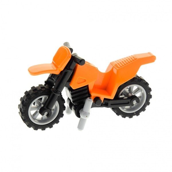 1x Lego Motorrad orange Fahrgestell Dirt Bike mit Ständer Set 4433 7286 50860c11