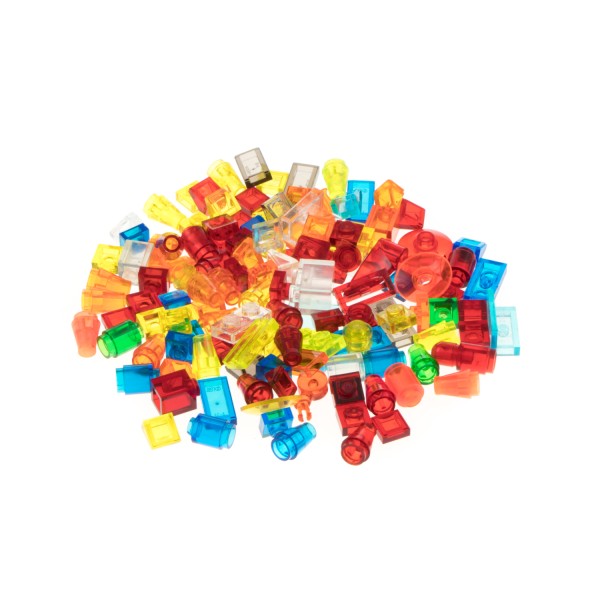 100 Lego Kleinteile Glassteine Sondersteine transparent zufällig gemischt