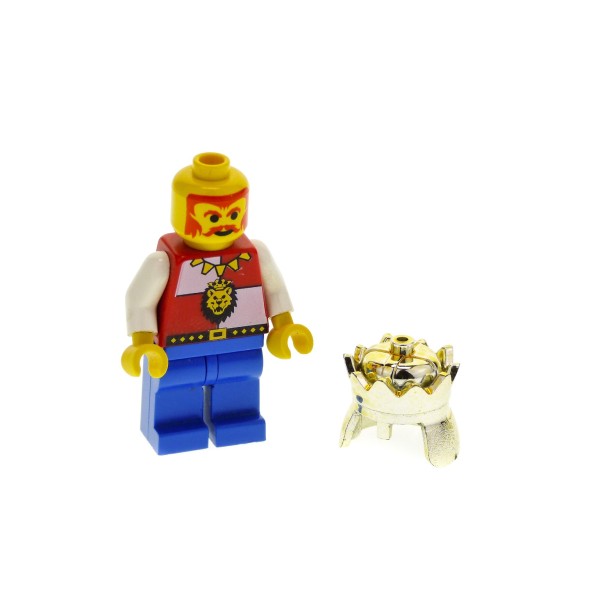 Lego Zubehör Krone König Ritter gold metallic Helm Knights king 