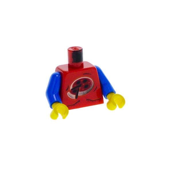 1 x Lego System Torso Oberkörper Figur Island Xtreme Stunts Pepper Roni rot Arme blau Pizza für ixs003 973pb0057c01