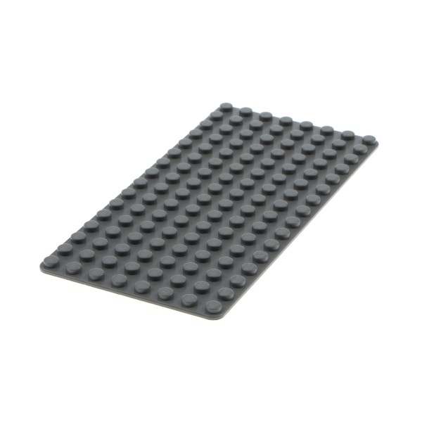 1x Lego Bau Platte 8x16 neu-dunkel grau flach Grundplatte Straße 4226978 3865