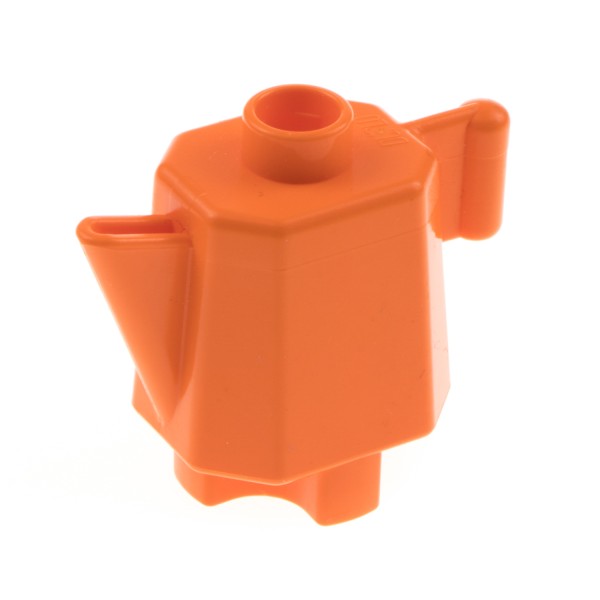 1x Lego Duplo Geschirr Kanne orange hoch Kaffee Tee Milch Küche 4623728 31041
