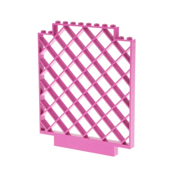 1x Lego Belville Gitter Wand 12x1x12 dunkel pink Panele Zaun 4520639 6165