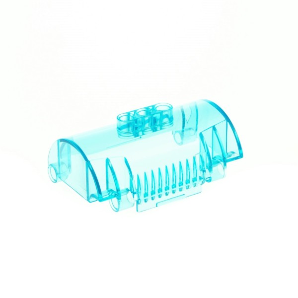 1x Lego Zylinder Hälfte 3x5x8 transparent hell blau Pin Löchern 6056370 15361