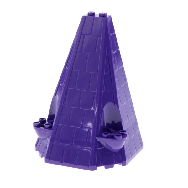 1x Lego Turm Dach 6x8x9 dunkel lila Schloss Belville 6056448 10487 42000 33215
