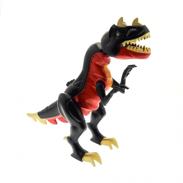 1 x Lego System Tier T - Rex B-Ware rot schwarz Dino 2010 Dinosaurier Raptor groß ( Maul klemmt ) 7298 7477 TRex01