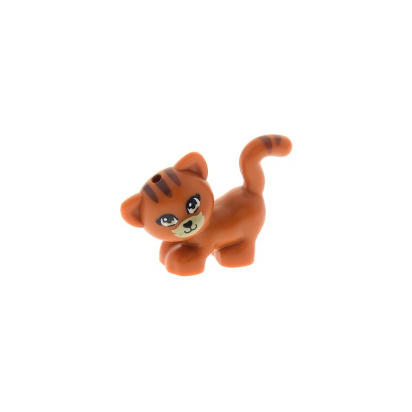 1x Lego Tier Katze dunkel orange Streifen reddish Friends 41085 6102423 93089pb03