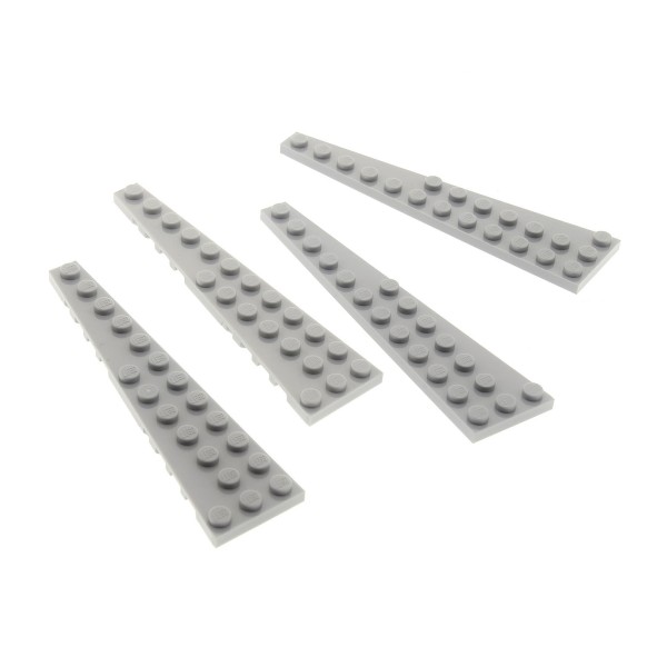 4x Lego Flügel Platten Platte 12x3 neu-hell grau rechts links 47397 47398